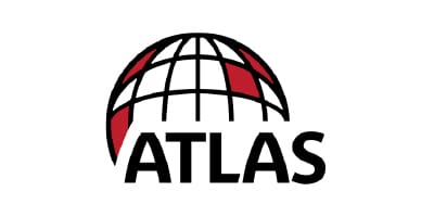 Logo of Atlas, symbolizing strength and precision in their industry services.